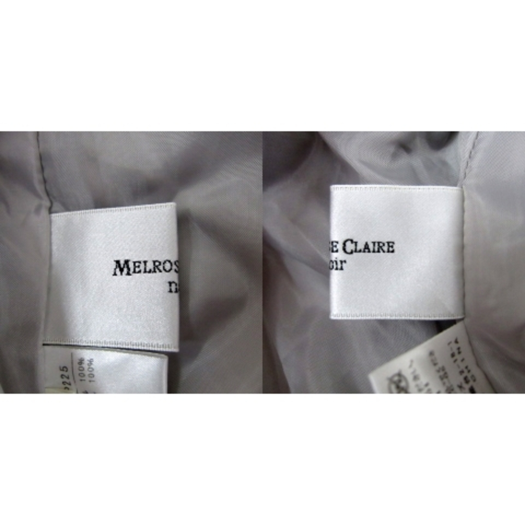 MELROSE(メルローズ)のメルローズ クレールノワール スラックスパンツ ワイドテーパード ライトグレー レディースのパンツ(その他)の商品写真
