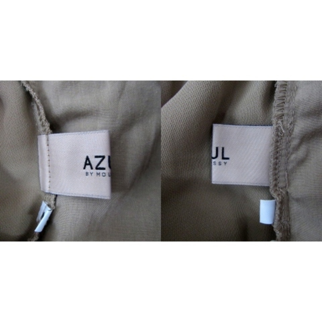 AZUL by moussy(アズールバイマウジー)のアズールバイマウジー  テーパードパンツ スラックスパンツ M ベージュ レディースのパンツ(その他)の商品写真