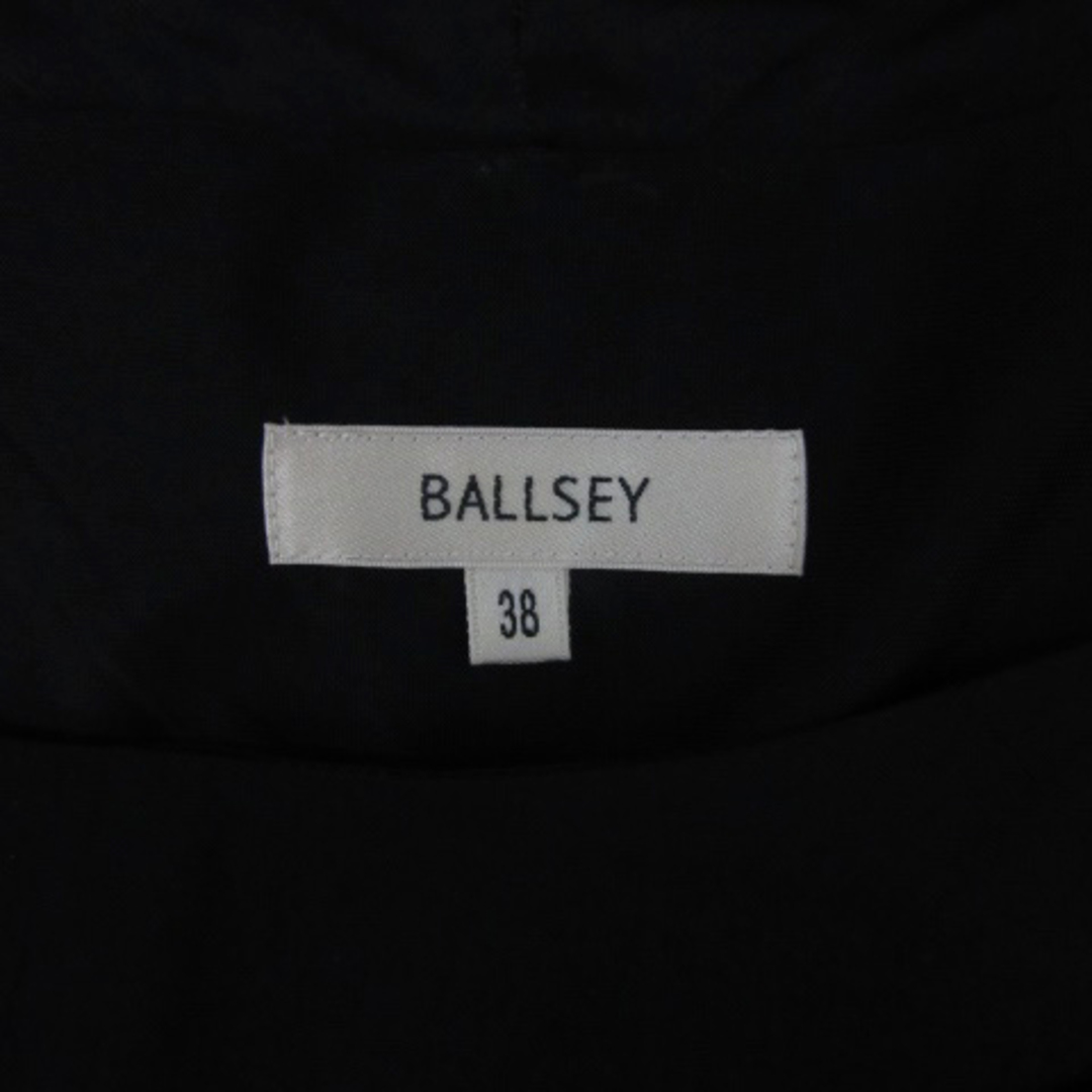 Ballsey(ボールジィ)のボールジー トゥモローランド ワンピース ひざ丈 ノースリーブ 38 M 黒 紺 レディースのワンピース(ひざ丈ワンピース)の商品写真
