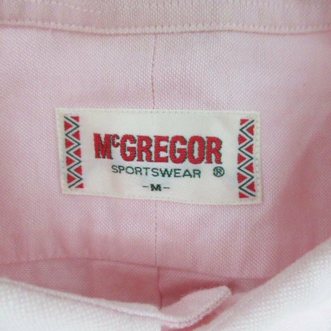 McGREGOR(マックレガー)のマックレガー マクレガー カジュアルシャツ ボタンダウン 半袖 無地 M ピンク メンズのトップス(シャツ)の商品写真