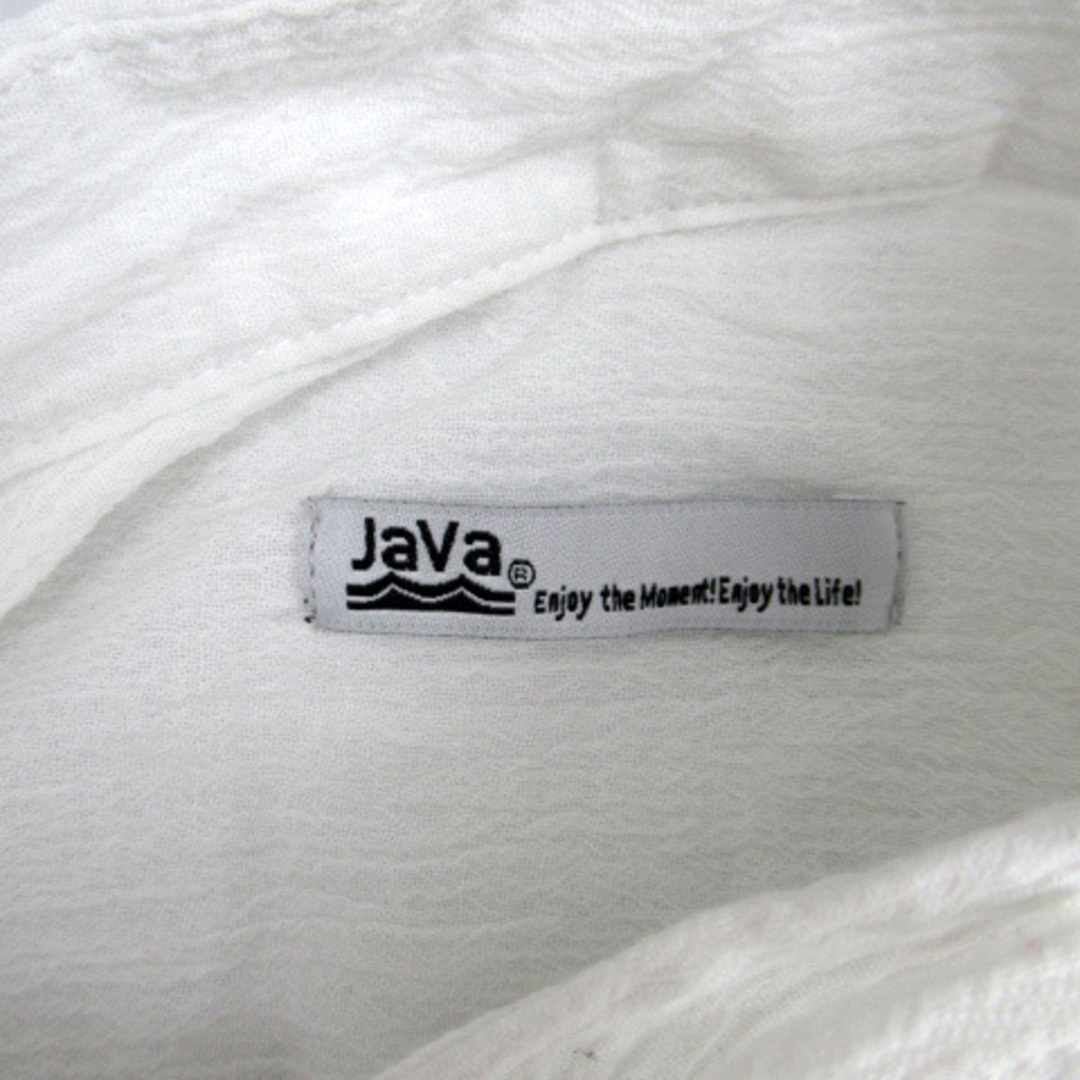 other(アザー)のジャバ JaVa シャツ ブラウス 長袖 スリットネック リボン S ホワイト レディースのトップス(カットソー(長袖/七分))の商品写真