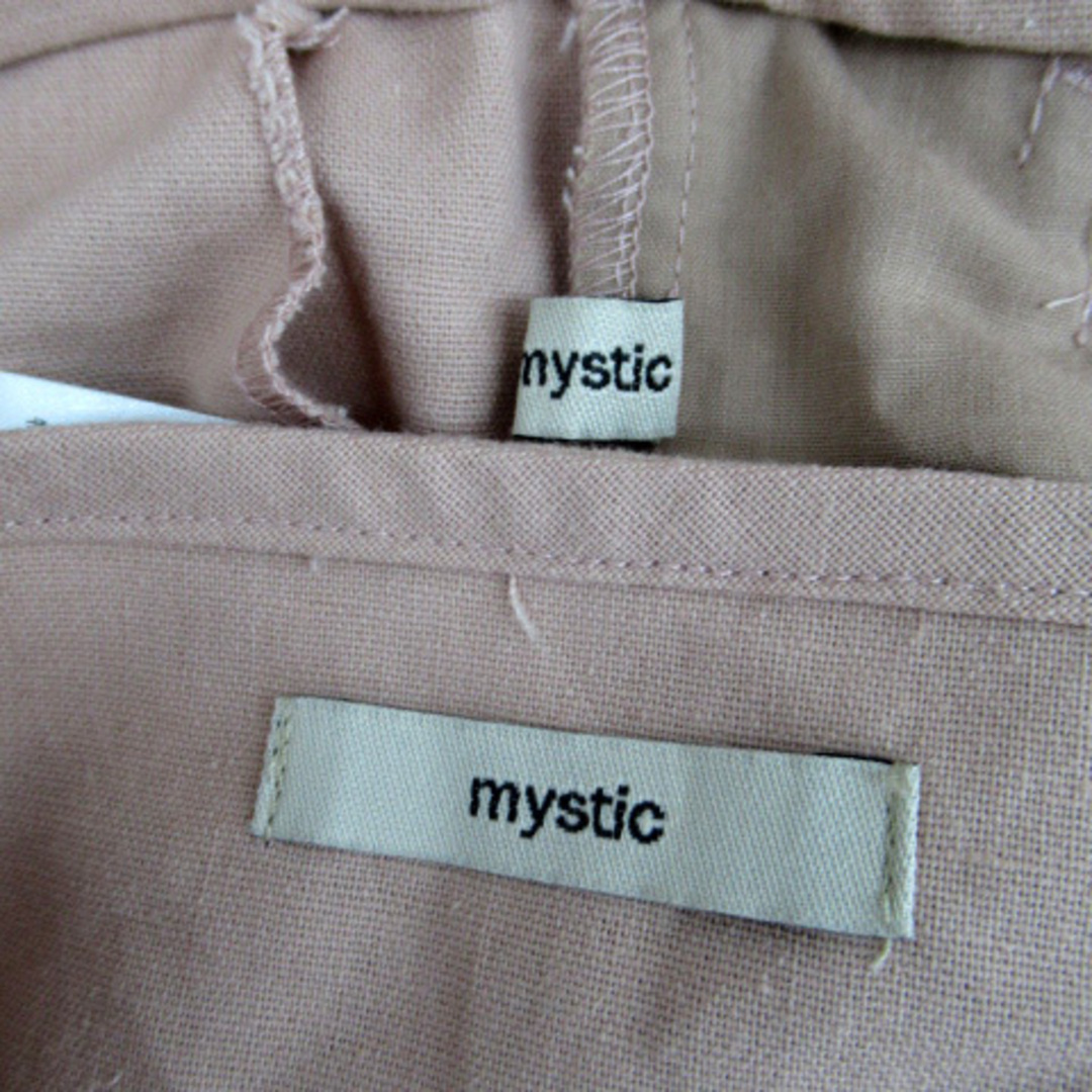 mystic(ミスティック)のミスティック セットアップ カットソー テーパードパンツ ピンクベージュ レディースのトップス(カットソー(半袖/袖なし))の商品写真