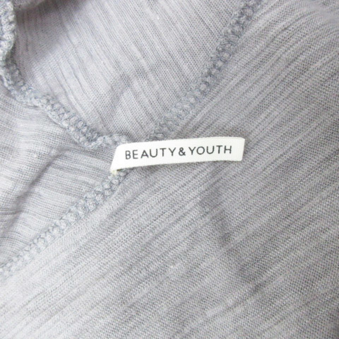 BEAUTY&YOUTH UNITED ARROWS(ビューティアンドユースユナイテッドアローズ)のB&Y ユナイテッドアローズ カーディガン 薄手 ミドル丈 七分袖 総柄 グレー レディースのトップス(カーディガン)の商品写真