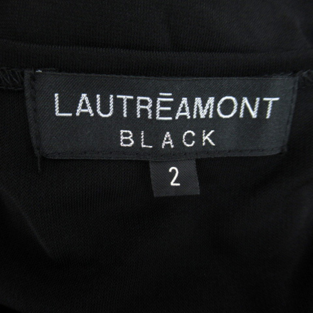 LAUTREAMONT(ロートレアモン)のロートレアモン BLACK ブラウス カットソー ノースリーブ シフォン 2 黒 レディースのトップス(シャツ/ブラウス(半袖/袖なし))の商品写真