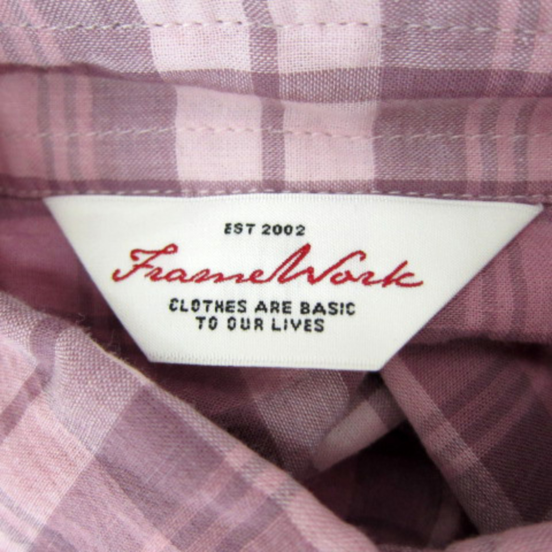 FRAMeWORK(フレームワーク)のフレームワーク カジュアルシャツ 長袖 チェック柄 マルチカラー ピンク レディースのトップス(シャツ/ブラウス(長袖/七分))の商品写真