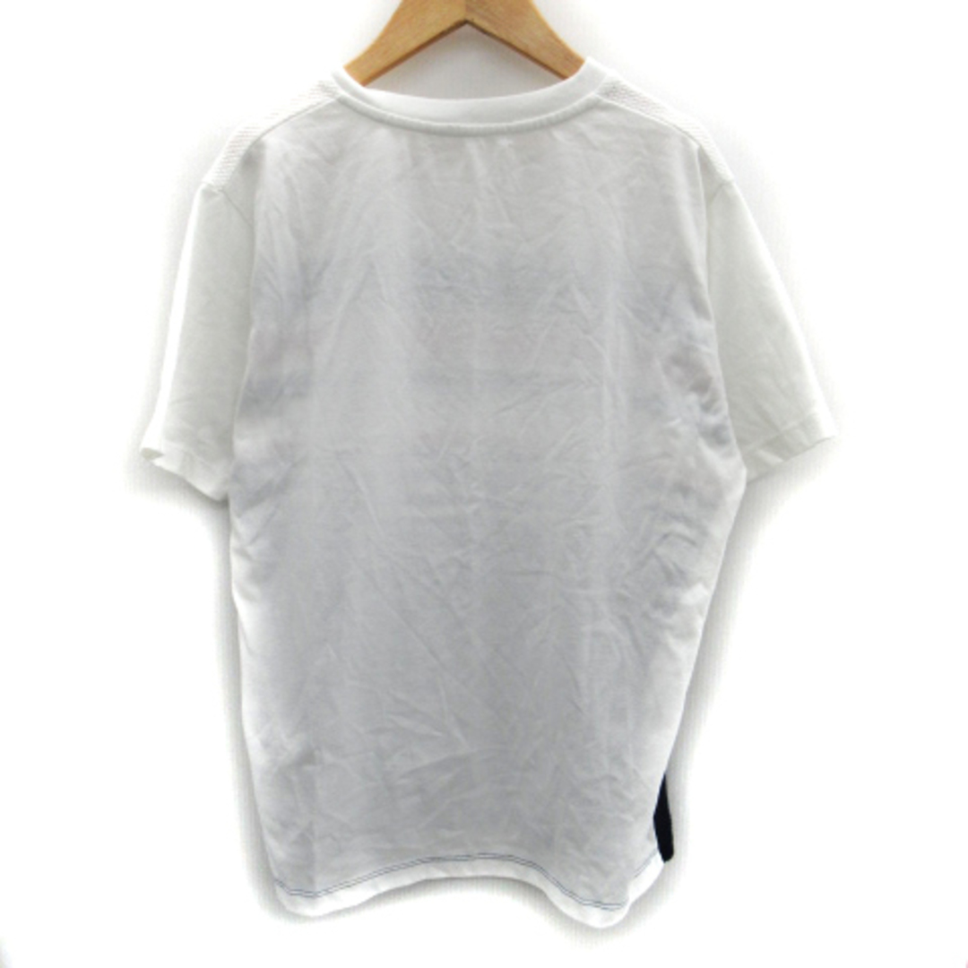 ikka(イッカ)のイッカ ikka Tシャツ カットソー ボーダー柄 切替 M マルチカラー 白 メンズのトップス(Tシャツ/カットソー(半袖/袖なし))の商品写真