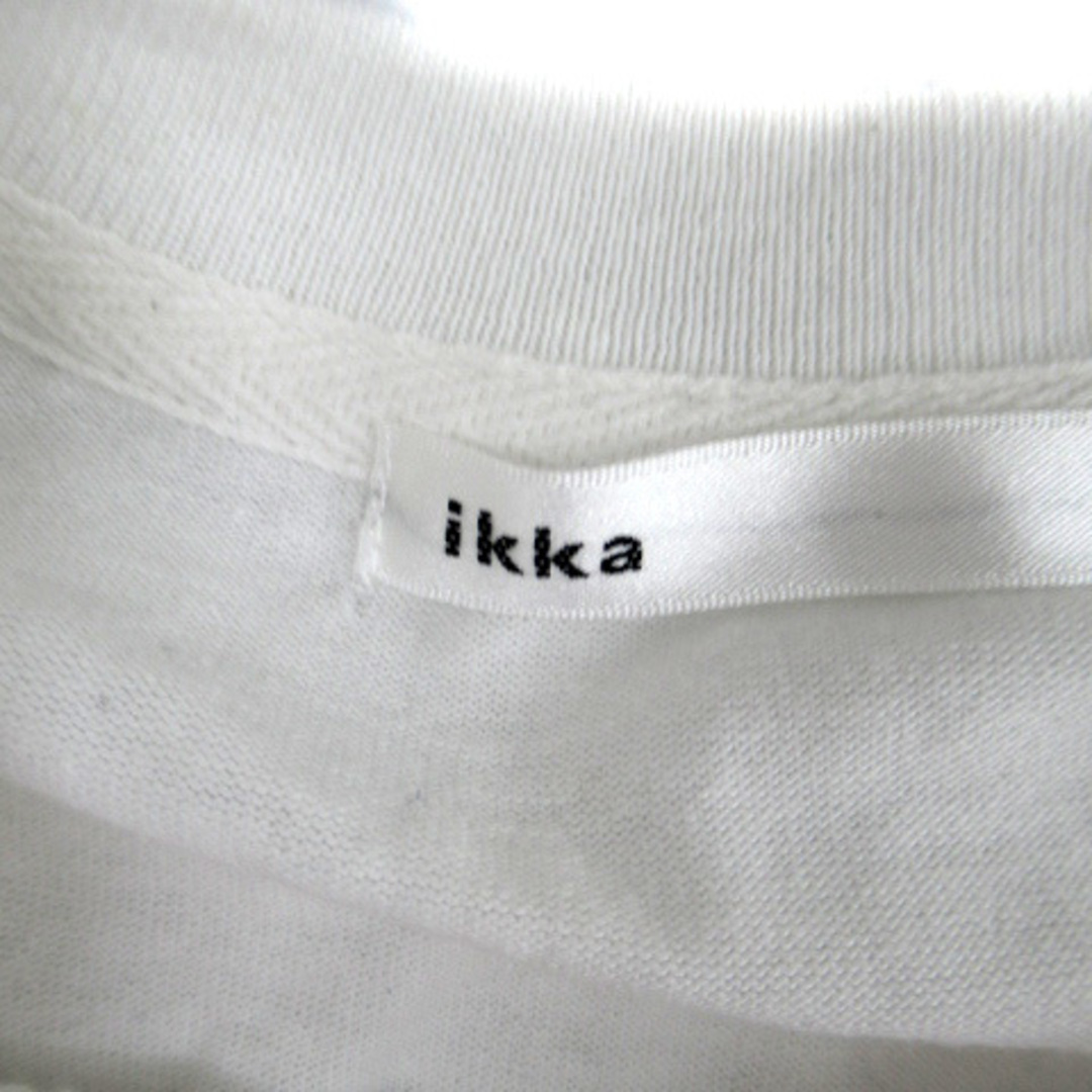 ikka(イッカ)のイッカ ikka Tシャツ カットソー ボーダー柄 切替 M マルチカラー 白 メンズのトップス(Tシャツ/カットソー(半袖/袖なし))の商品写真