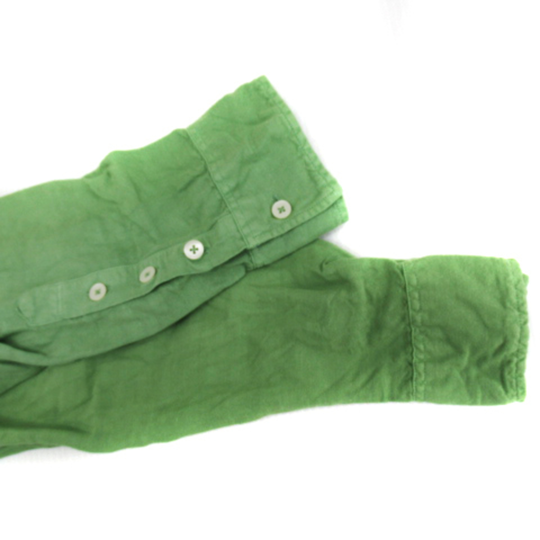 TAKEO KIKUCHI(タケオキクチ)のタケオキクチ カジュアルシャツ 長袖 麻 リネン 2 緑 グリーン メンズのトップス(シャツ)の商品写真