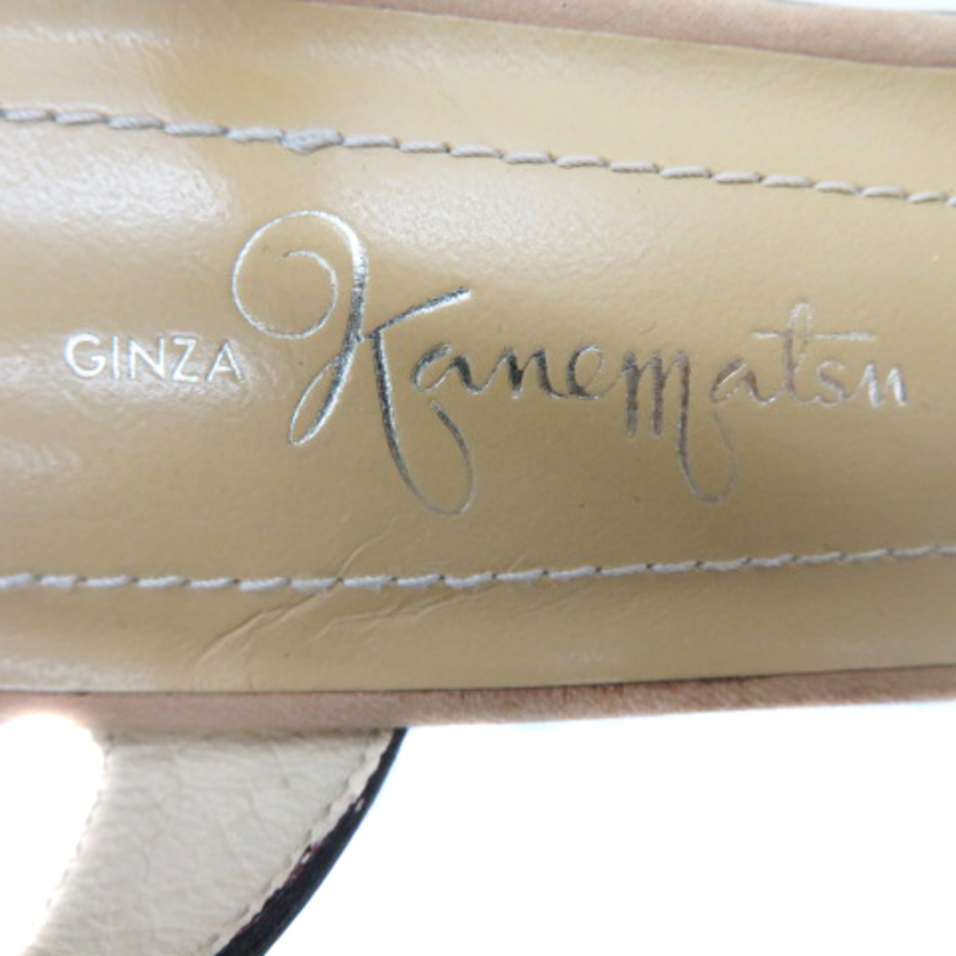 GINZA Kanematsu(ギンザカネマツ)の銀座かねまつ Tストラップサンダル ローヒール スタックヒール 23.0cm レディースの靴/シューズ(サンダル)の商品写真