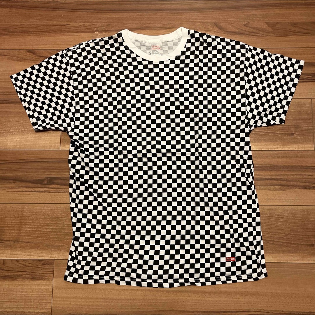 Supreme(シュプリーム)のSupreme 18SS Hanes Checker Tee Lサイズ メンズのトップス(Tシャツ/カットソー(半袖/袖なし))の商品写真