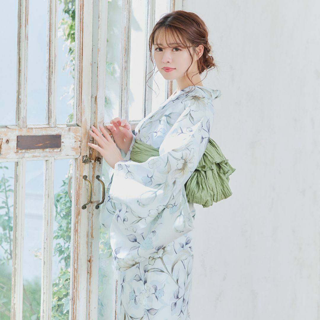 浴衣 ゆかた 浴衣セット セット 大人 レディース 新品 高級 白 花 可愛い