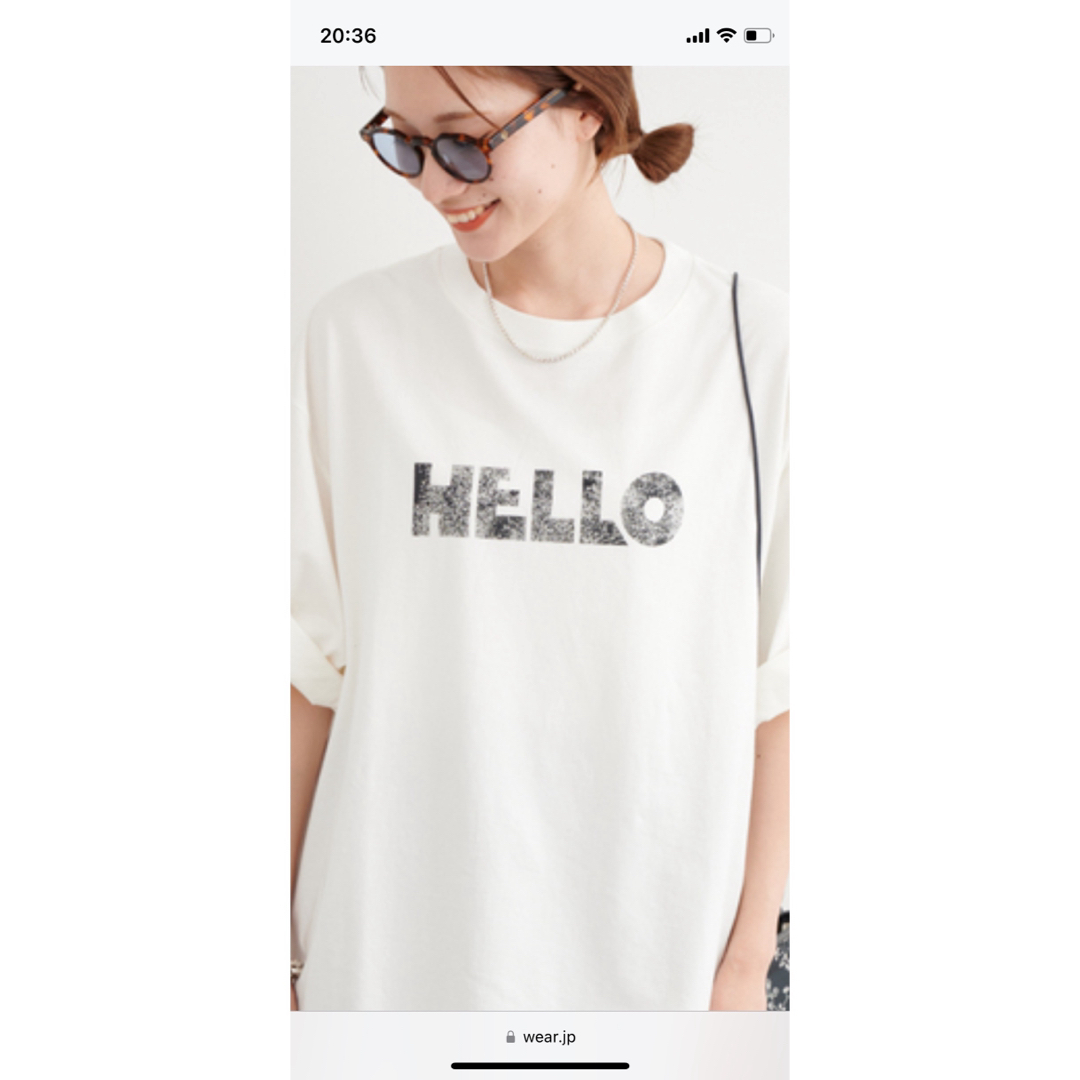 FRAMeWORK(フレームワーク)のFRAMeWORK HelloビッグTシャツ メンズのトップス(Tシャツ/カットソー(半袖/袖なし))の商品写真