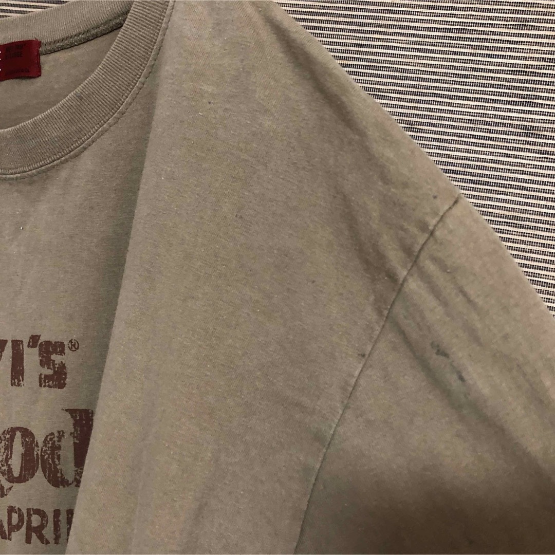 Levi's(リーバイス)の【リーバイス】長袖Tシャツ　ロンT　レッドタブ　黄土色　刺繍　ロデオ18 メンズのトップス(Tシャツ/カットソー(七分/長袖))の商品写真