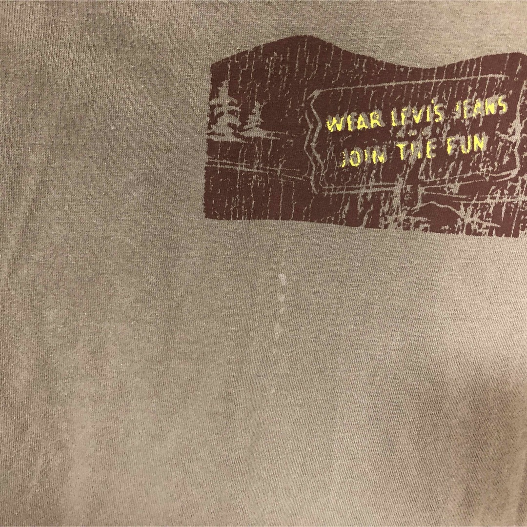 Levi's(リーバイス)の【リーバイス】長袖Tシャツ　ロンT　レッドタブ　黄土色　刺繍　ロデオ18 メンズのトップス(Tシャツ/カットソー(七分/長袖))の商品写真
