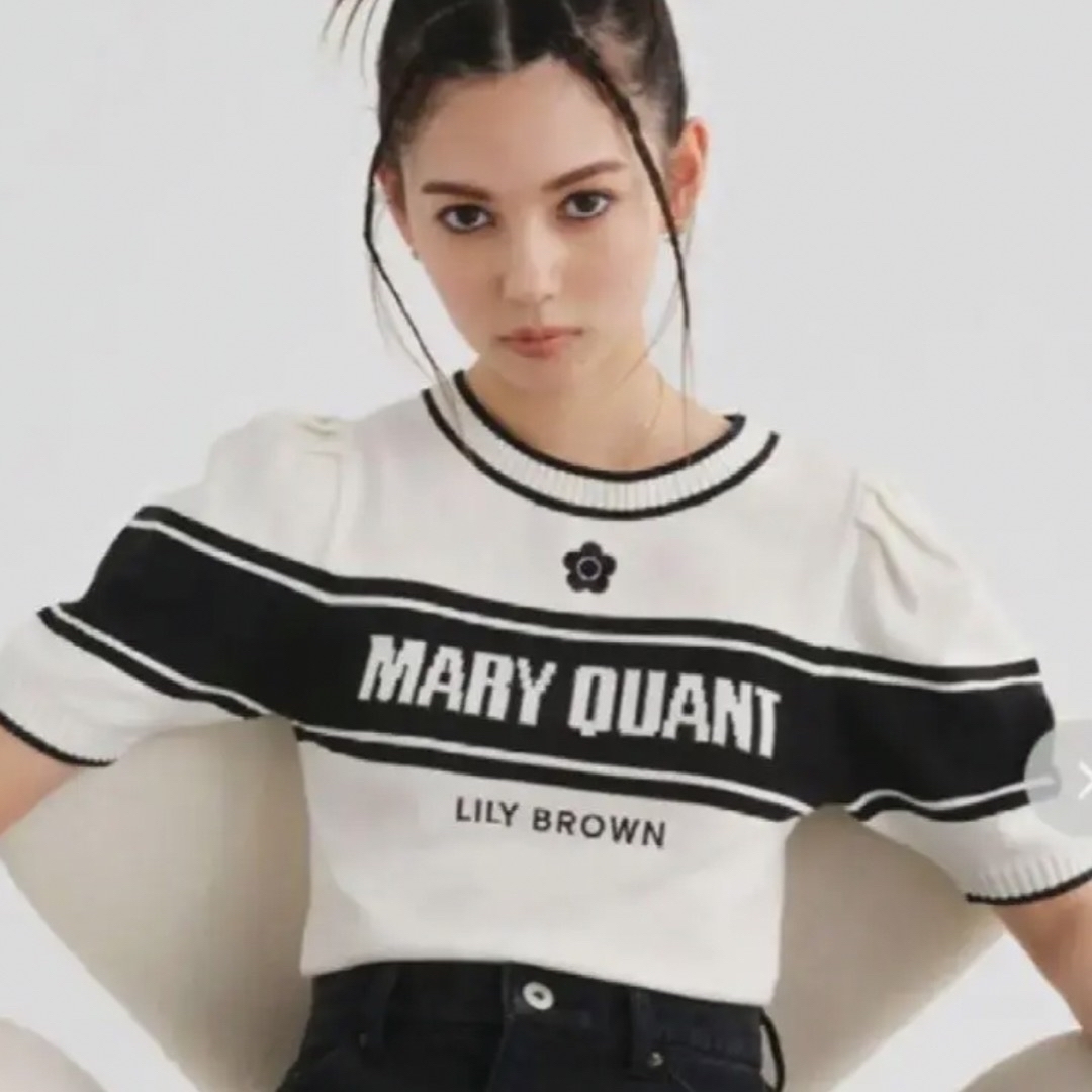 Lily Brown(リリーブラウン)の正規品　リリーブラウン ×マリークワント ニットプルオーバー  レディースのトップス(ニット/セーター)の商品写真