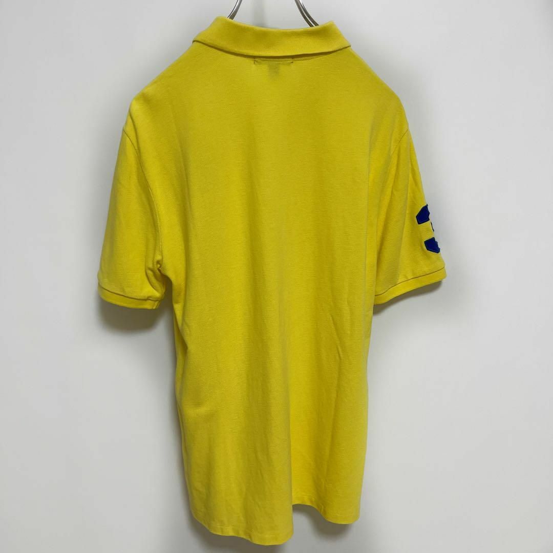 POLO RALPH LAUREN(ポロラルフローレン)のポロラルフローレン　半袖ポロシャツ　イエロー　ビッグポニー刺繍　XL 現行タグ メンズのトップス(ポロシャツ)の商品写真