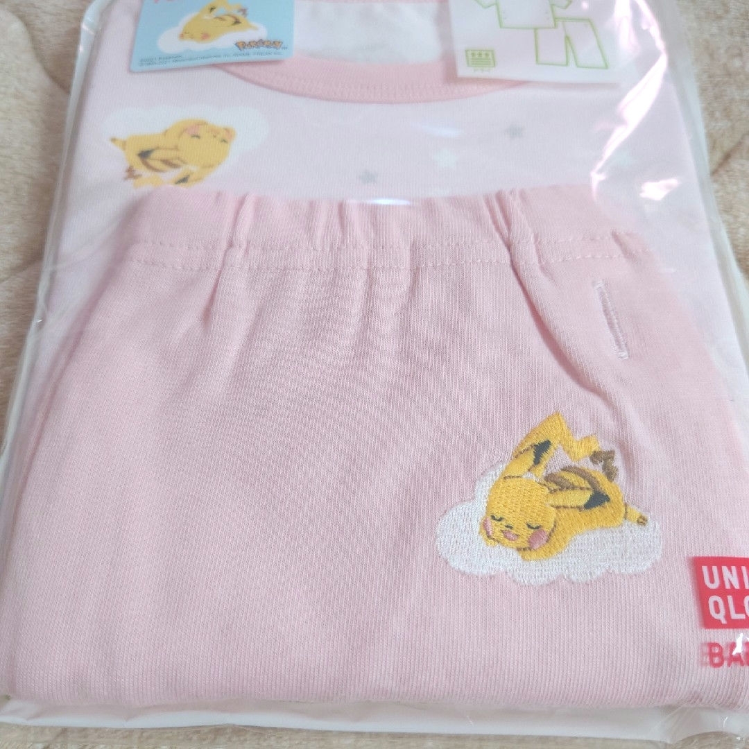 UNIQLO(ユニクロ)の新品 ユニクロ パジャマ ポケモン 90 キッズ/ベビー/マタニティのキッズ服女の子用(90cm~)(パジャマ)の商品写真