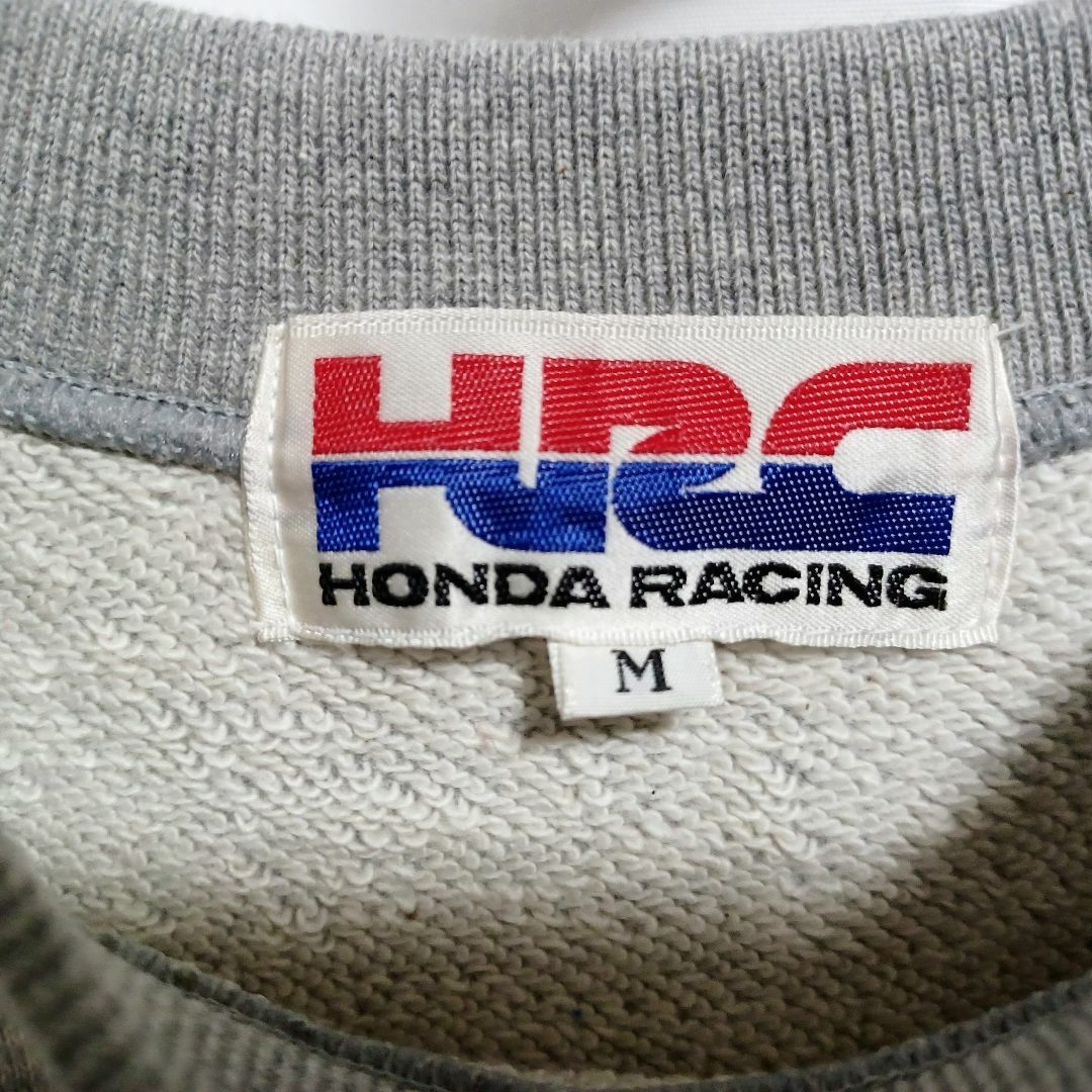 HONDA TEAM HRC コットン トレーナー グレー Mサイズ 日本製 綿 自動車/バイクのバイク(装備/装具)の商品写真