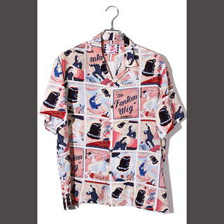 サノバチーズ Fantom Wig Shirt 総柄 半袖アロハシャツ M(シャツ)