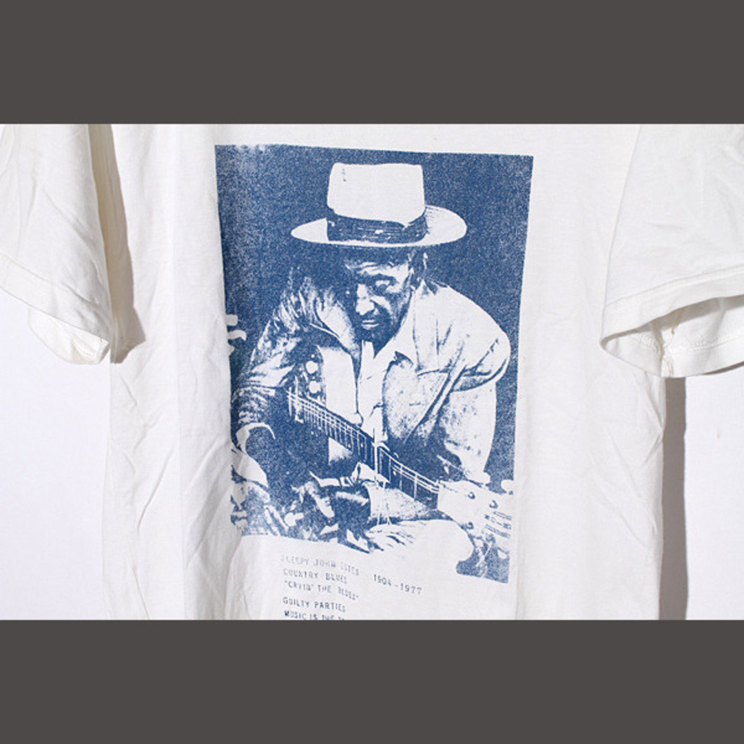 WACKO MARIA(ワコマリア)のワコマリア Pヴァイン レコード プリント 半袖Tシャツ M ホワイト メンズのトップス(Tシャツ/カットソー(半袖/袖なし))の商品写真