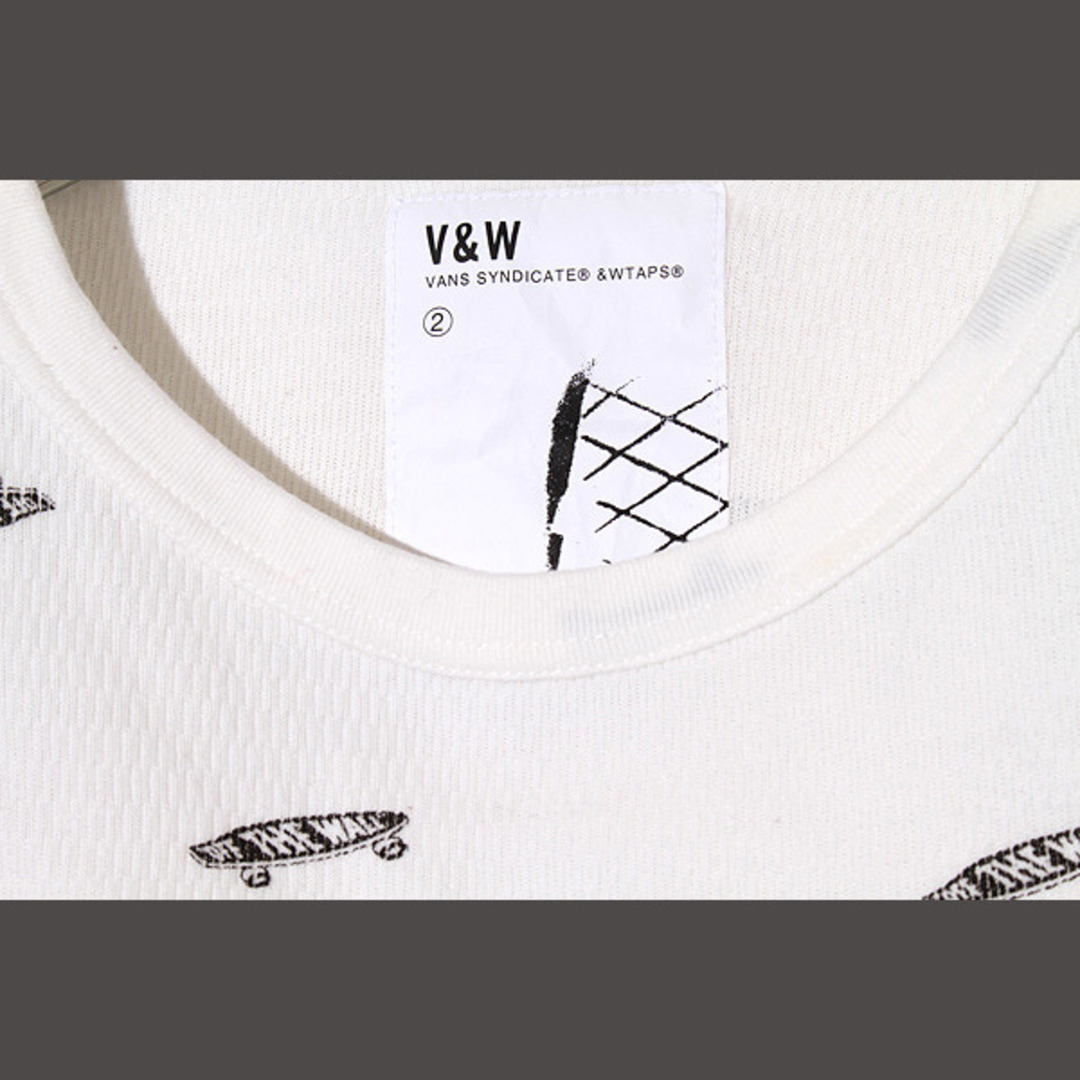 WTAPS バンズ ワッフル サーマル クルーネック 長袖Tシャツ M ホワイト メンズのトップス(Tシャツ/カットソー(七分/長袖))の商品写真