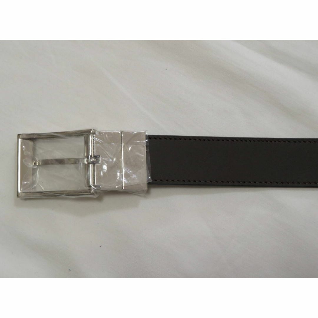 BLACK LABEL CRESTBRIDGE(ブラックレーベルクレストブリッジ)のブラックレーベル　クレストブリッジ　黒の型押しベルト メンズのファッション小物(ベルト)の商品写真