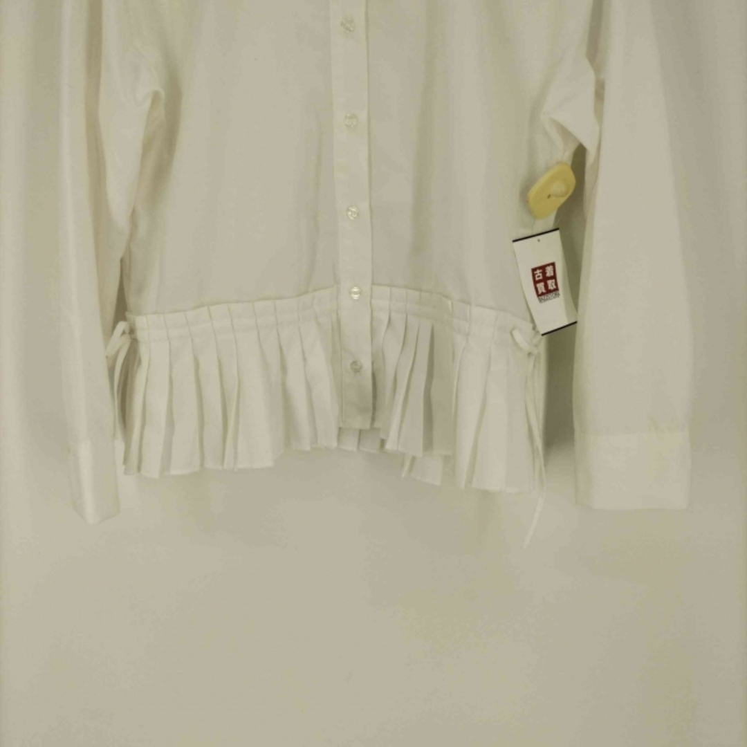 BEAMS(ビームス)のBEAMS HEART(ビームスハート) 裾プリーツ  キリカエ L/Sシャツ レディースのトップス(シャツ/ブラウス(長袖/七分))の商品写真
