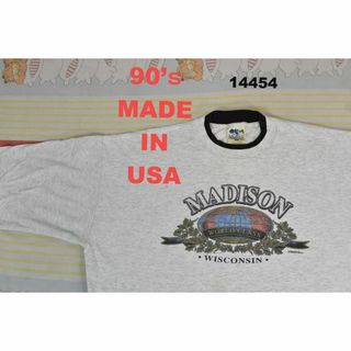 90’ｓ Tシャツ t14454 USA製 綿100％ ビンテージ 00 70(Tシャツ/カットソー(半袖/袖なし))