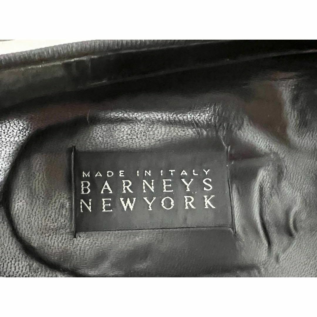 BARNEYS NEW YORK(バーニーズニューヨーク)のイタリア製 BARNEYS NEW YORK 8.5 エナメルレザーシューズ メンズの靴/シューズ(スリッポン/モカシン)の商品写真