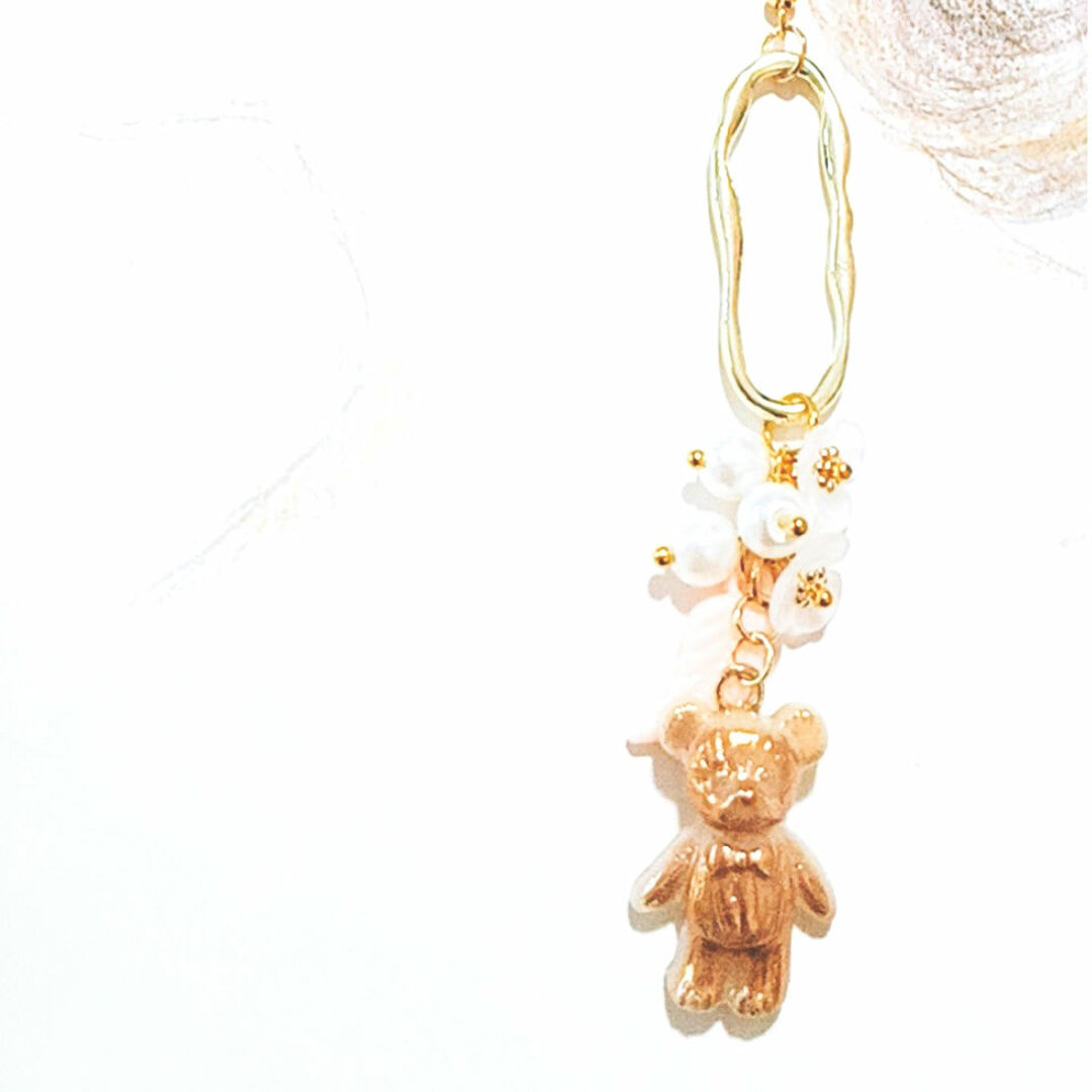 【土日限定】BEAR/ジャラジャラ/Flower/Pierce/earrings レディースのアクセサリー(ピアス)の商品写真