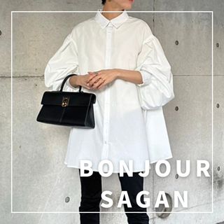 ボンジュールサガン(BONJOUR SAGAN)の"新品・タグ付"裾フレアバルーンスリーブシャツブラウス/ボンジュールサガン(シャツ/ブラウス(長袖/七分))