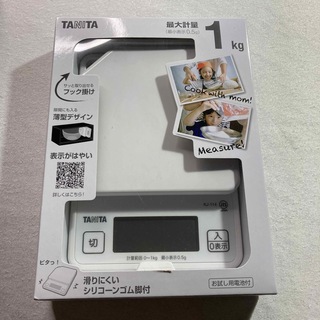 【美品】タニタ　デジタルクッキングスケール　KJ-114-WH  ホワイト(調理道具/製菓道具)