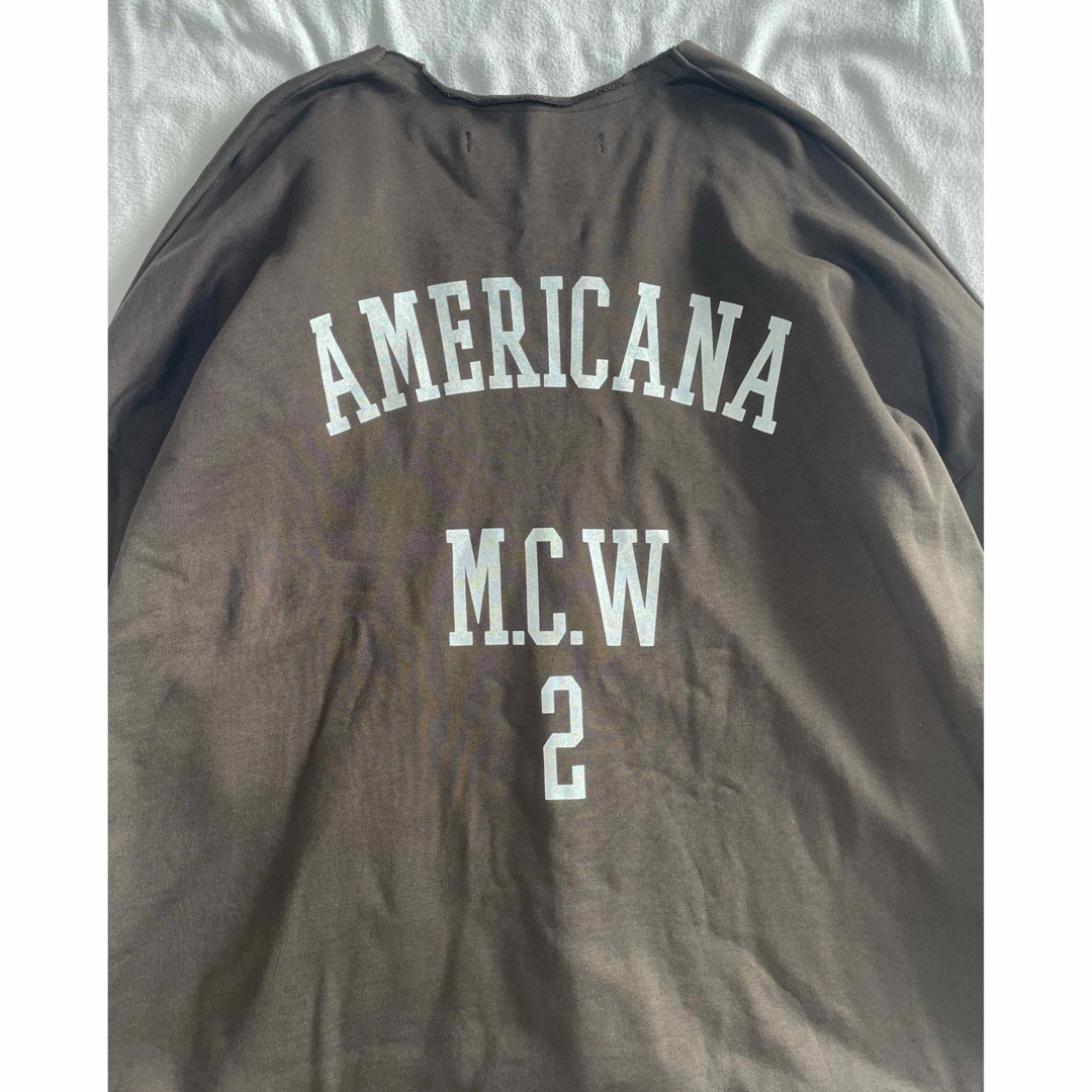 MICA&DEAL(マイカアンドディール)のMICA×AMERICANA別注 ★美品★'M.C.W'バックロゴVネック レディースのトップス(トレーナー/スウェット)の商品写真