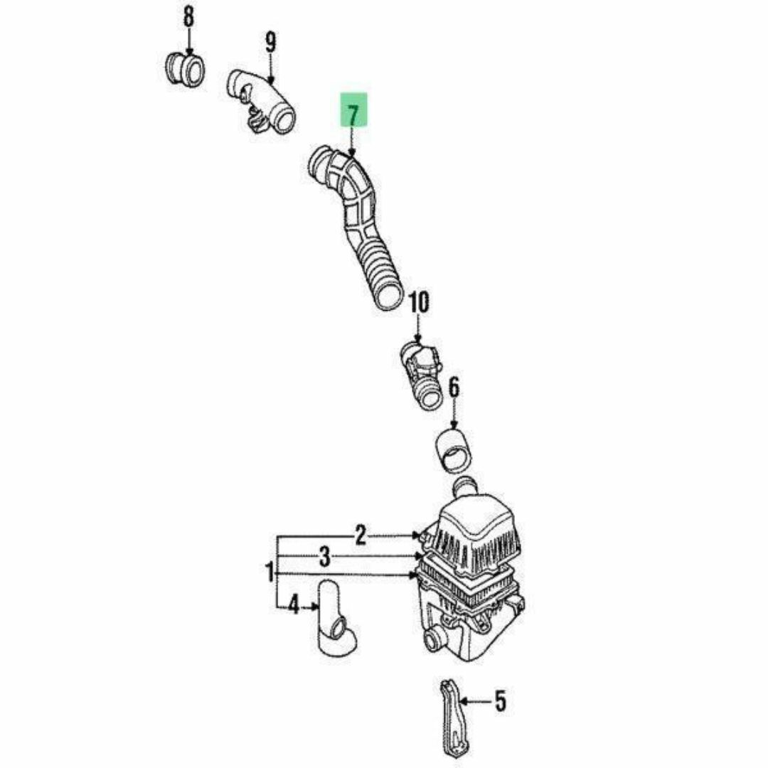 マツダ(マツダ)のマツダ 純正 ボンゴ ホースエアー B2200 自動車/バイクの自動車(車種別パーツ)の商品写真