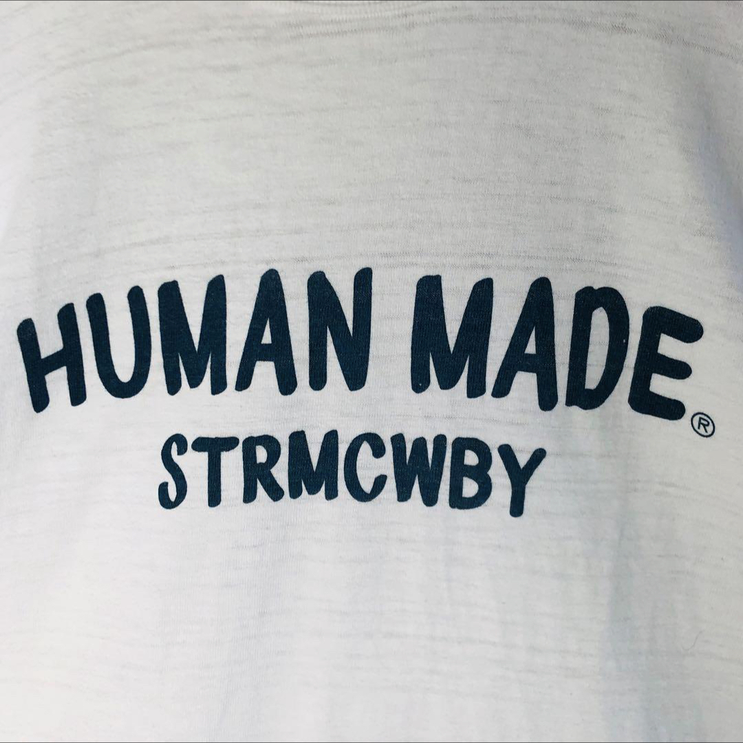 HUMAN MADE(ヒューマンメイド)の【美品】ヒューマンメイド シロクマTシャツ デカロゴ XLサイズ ゆるだぼ メンズのトップス(Tシャツ/カットソー(半袖/袖なし))の商品写真