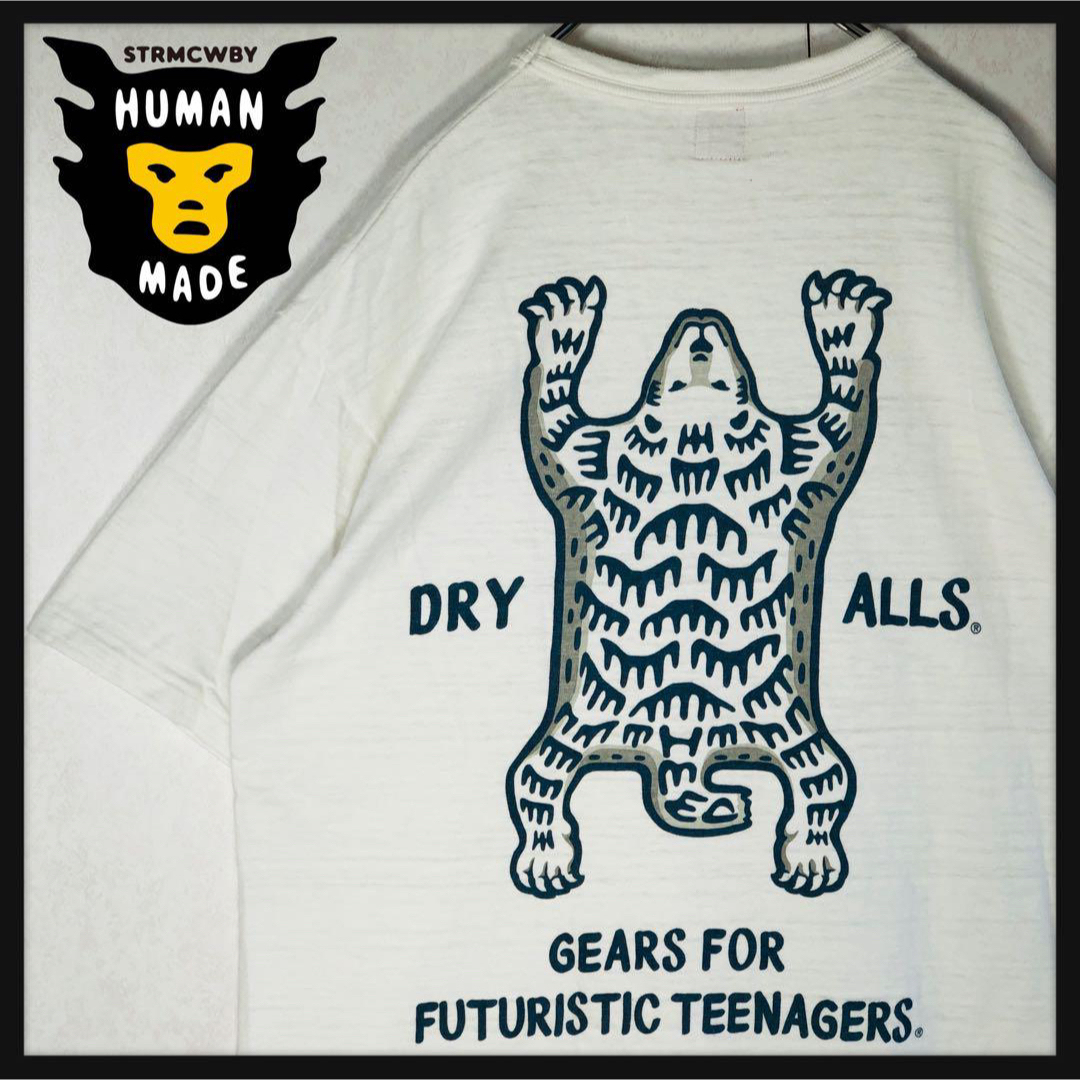 HUMAN MADE(ヒューマンメイド)の【美品】ヒューマンメイド シロクマTシャツ デカロゴ XLサイズ ゆるだぼ メンズのトップス(Tシャツ/カットソー(半袖/袖なし))の商品写真