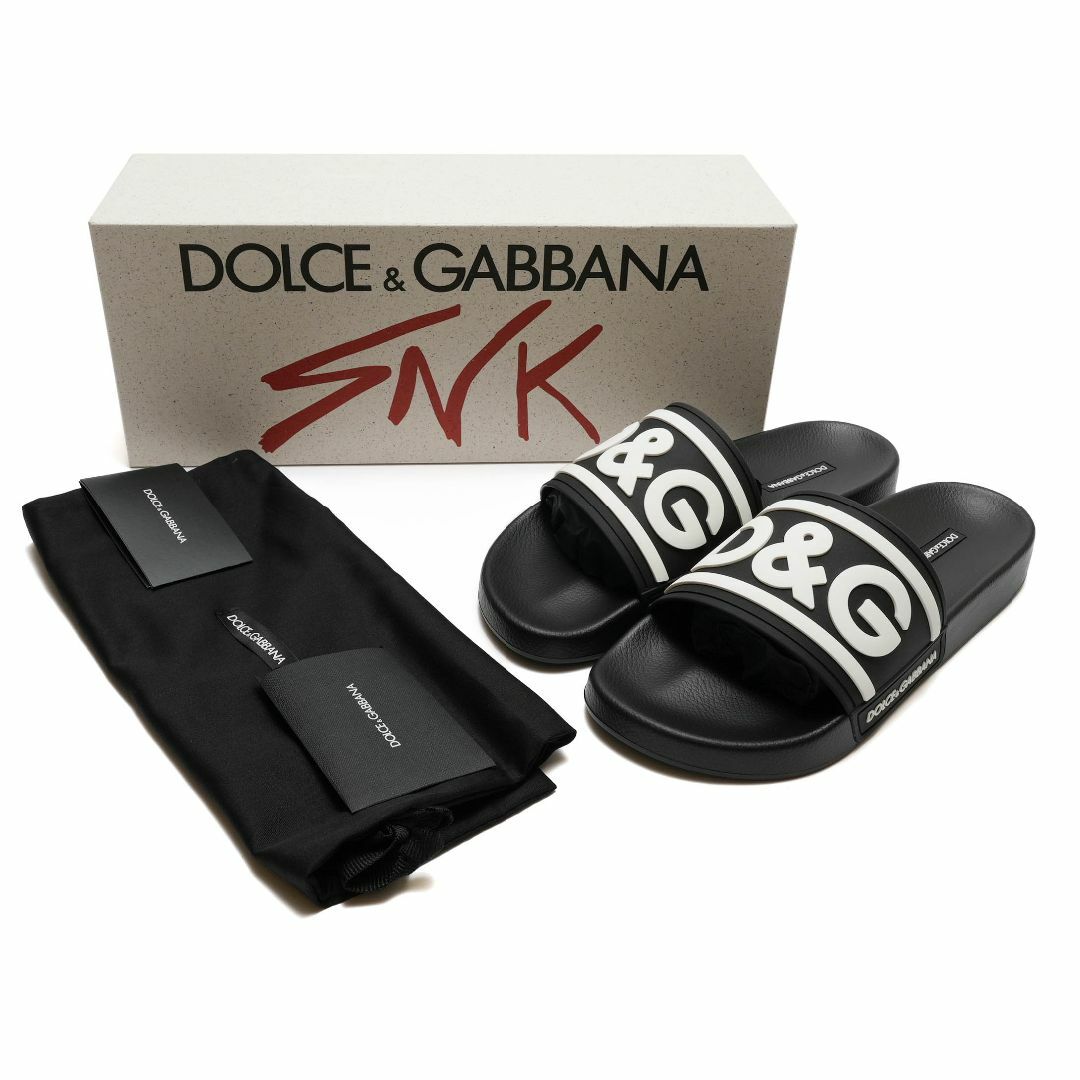 DOLCE&GABBANA(ドルチェアンドガッバーナ)の新品 Dolce & Gabbana ビーチスライドサンダル ラバー DGロゴ メンズの靴/シューズ(サンダル)の商品写真