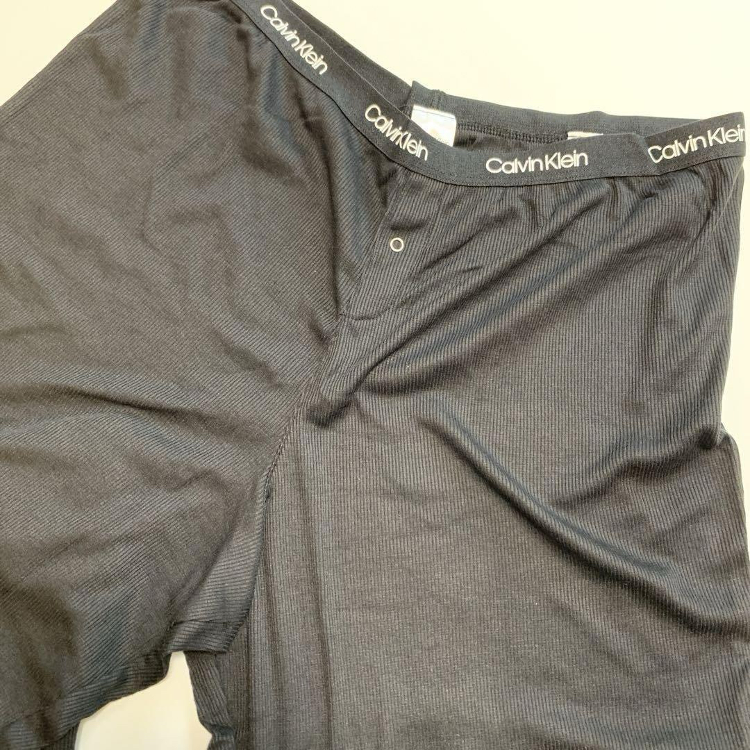 Calvin Klein(カルバンクライン)の【新品】カルバンクライン ロンT ジョガー セットアップ ブラック M レディースのルームウェア/パジャマ(ルームウェア)の商品写真