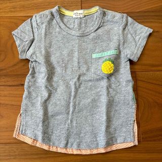 キッズズー(kid’s zoo)のkids zoo パイナップル刺繍Tシャツ(Ｔシャツ)