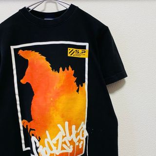 コスパ(COSPA)の一点物　COSPA ゴジラS.P ゴジラシルエット Tシャツ(Tシャツ/カットソー(半袖/袖なし))