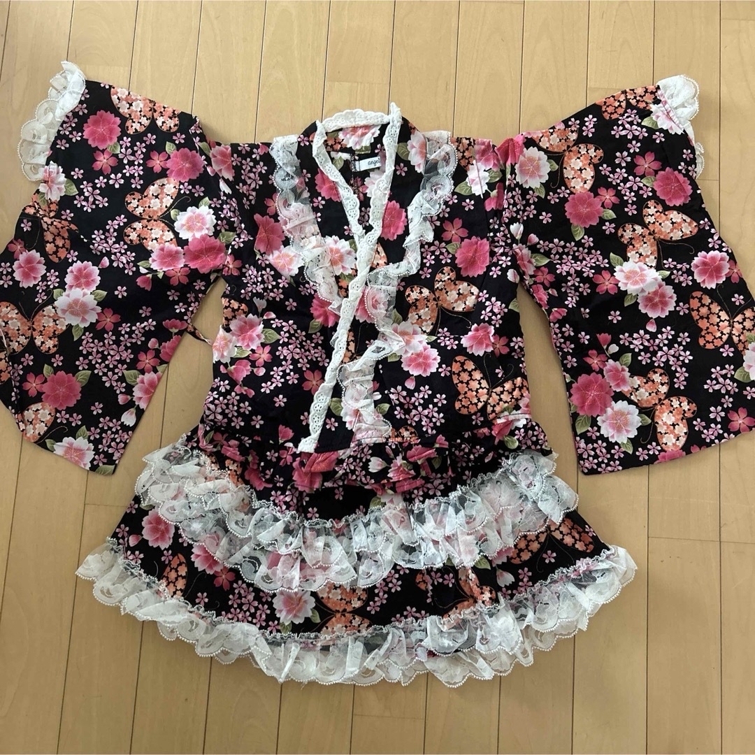 女の子浴衣110センチ キッズ/ベビー/マタニティのキッズ服女の子用(90cm~)(甚平/浴衣)の商品写真