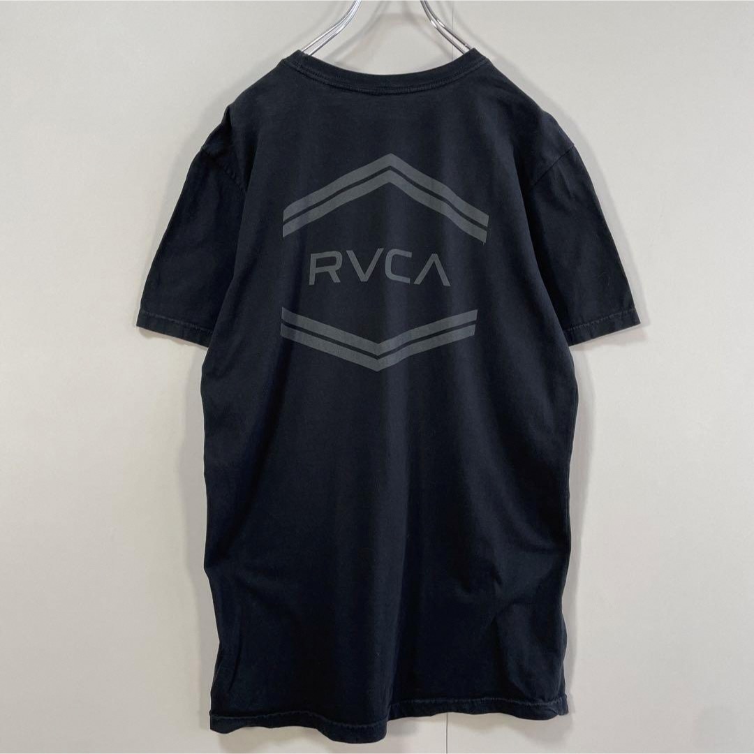 RVCA(ルーカ)の【メキシコ製、背面バックプリント】RVCAルーカ古着ビックロゴTシャツ黒sk8 メンズのトップス(Tシャツ/カットソー(半袖/袖なし))の商品写真