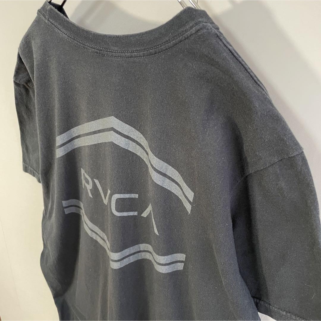 RVCA(ルーカ)の【メキシコ製、背面バックプリント】RVCAルーカ古着ビックロゴTシャツ黒sk8 メンズのトップス(Tシャツ/カットソー(半袖/袖なし))の商品写真