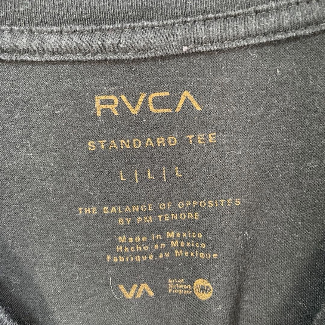 RVCA(ルーカ)の【メキシコ製、背面バックプリント】RVCAルーカ古着ビックロゴTシャツ黒sk8 メンズのトップス(Tシャツ/カットソー(半袖/袖なし))の商品写真