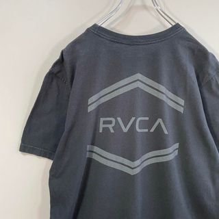 RVCA - 【メキシコ製、背面バックプリント】RVCAルーカ古着ビックロゴTシャツ黒sk8