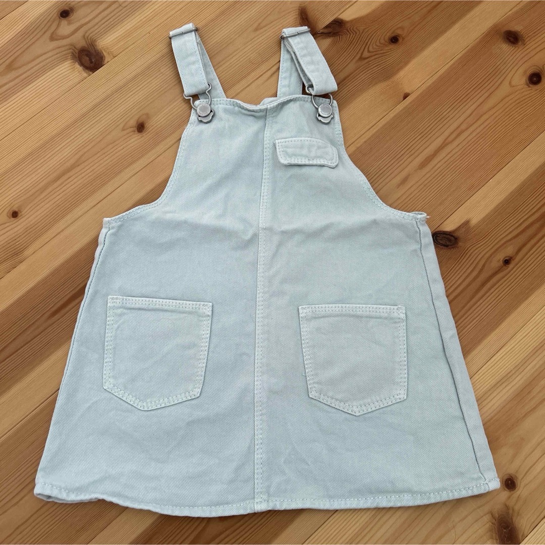 ZARA KIDS(ザラキッズ)のZARAKIDS ザラ　ジャンパースカート　水色　92 女の子服　子ども服 キッズ/ベビー/マタニティのキッズ服女の子用(90cm~)(ワンピース)の商品写真