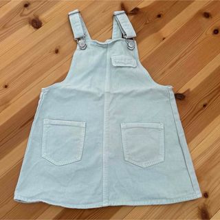 ザラキッズ(ZARA KIDS)のZARAKIDS ザラ　ジャンパースカート　水色　92 女の子服　子ども服(ワンピース)