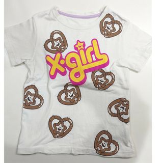 X-girl Stages - 【X-girlfirstStage】5T（110size）Tシャツプレッツェル柄