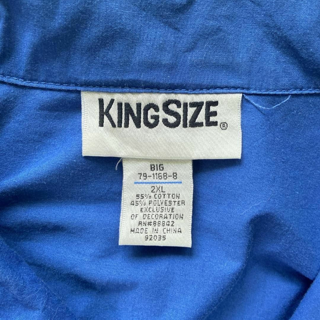 VINTAGE(ヴィンテージ)のキューバ シャツ メキシカンシャツ パナマ シャツ 半袖 古着 XXL ブルー メンズのトップス(シャツ)の商品写真