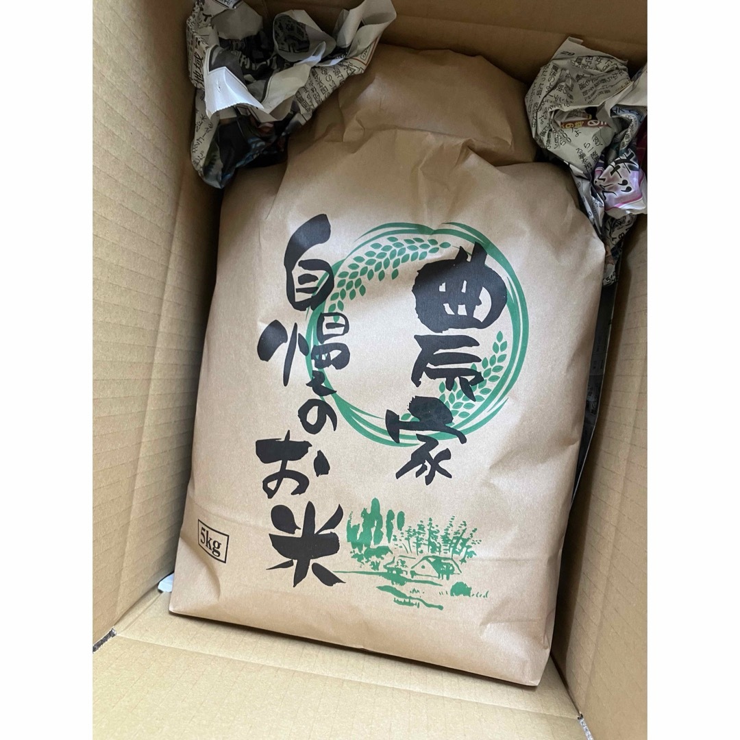 ササニシキ玄米5kg天日干し・無施肥・農薬不使用 食品/飲料/酒の食品(米/穀物)の商品写真